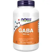 Now Foods, GABA, 500mg, 200 Veg. Kapseln