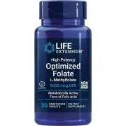 Life Extension, High Potency Optimized Folate, 8500mcg, 30 Tabletten