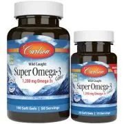 Carlson Labs, Super Omega-3, 1200mg, 100+30 Weichkapseln