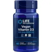 Life Extension, Vegan Vitamin D3, Depot, 5000 IU, 60 Kapseln