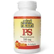 Natural Factors, PS Phosphatidylserin, 100mg, 60 Weichkapseln