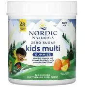 Nordic Naturals, Zero Sugar, Kids Multi Gummies, Orange-Zitrone, 120 Fruchtgummis