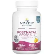 Nordic Naturals, Postnatales Omega-3, Zitrone, 560mg, 60 Weichkapseln