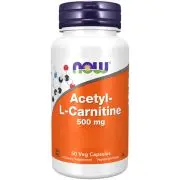 Now Foods, Acetyl-L-Carnitine, 500mg, 50 vegane Kapseln