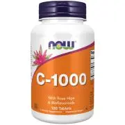 Now Foods,  C-1000 mit Hagebutte, 100 Veg. Tabletten