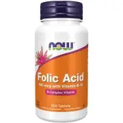 Now Foods, Folic Acid, 800mcg, 250 Tabletten