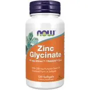 Now Foods, Zinc Glycinate, 30mg, 120 Weichkapseln