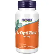 Now Foods, L-OptiZinc mit Kupfer, 30mg, 100 Kapseln