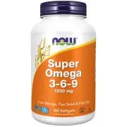 Now Foods, Super Omega 3-6-9, 1200mg, 180 Weichkapseln