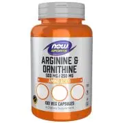 Now Foods, Arginine/Ornithine, 100 Kapseln
