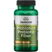 Swanson, Probiotic + Prebiotic Fiber, 500 Million CFU, 60 Kapseln