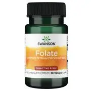 Swanson, Folate 5-Methyltetrahydrofolic Acid, 400mcg , 30 Kapseln