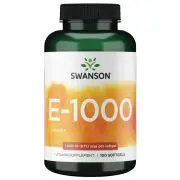 Swanson, E-1000, 1000IU, 100 Kapseln